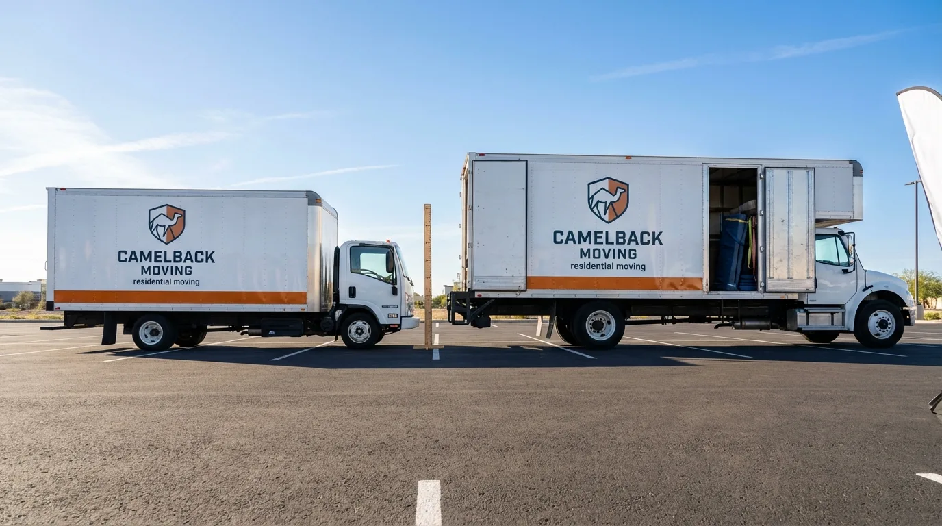 Moving truck size capacity guide in Horseshoe Bend